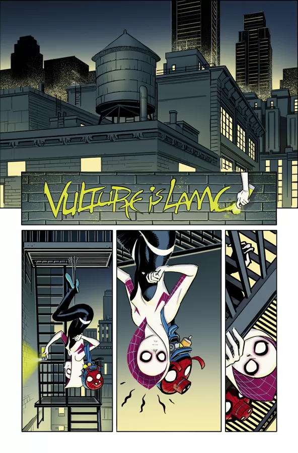 SPIDER-GWEN VS VULTURE - by Germán Garcia